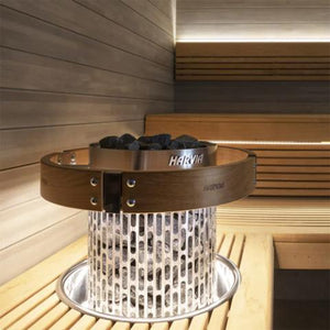 Harvia Cilindro Half Series 6kW Stainless Steel Sauna Heater at 240V 1PH