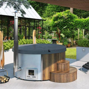 SaunaLife Model S4N Wood-Fired Hot Tub 0810127971974