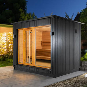 SaunaLife Model G7 Pre-Assembled Outdoor Home Sauna 0810041118981